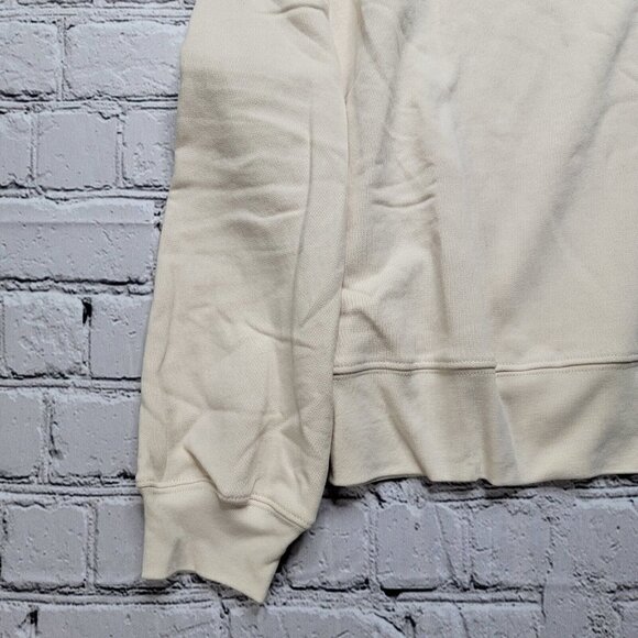 Wellbeing Being Well Goldie Cotton Sweatshirt In Bone White Cream NWT Size M - Picture 6 of 14